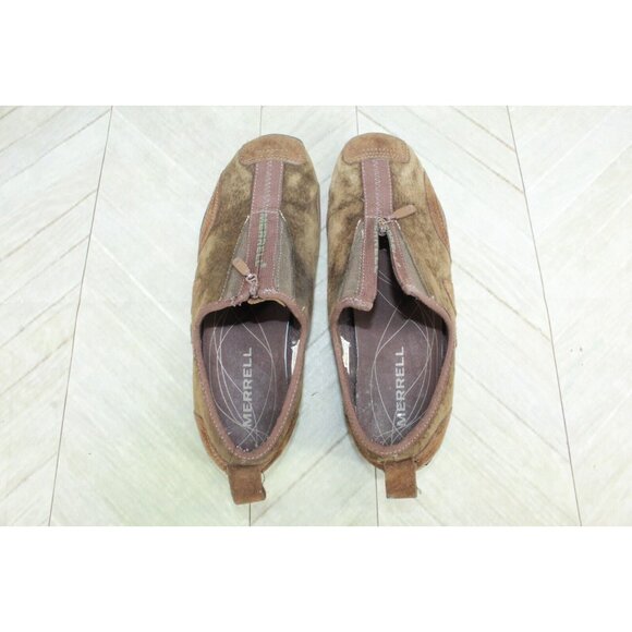 Merrell Barrado Brown Suede Leather Slip on Performance Sneakers US 8.5 - Picture 6 of 8